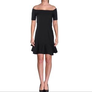 Black Dress Sheath Off Shoulders CLASSIC Piece